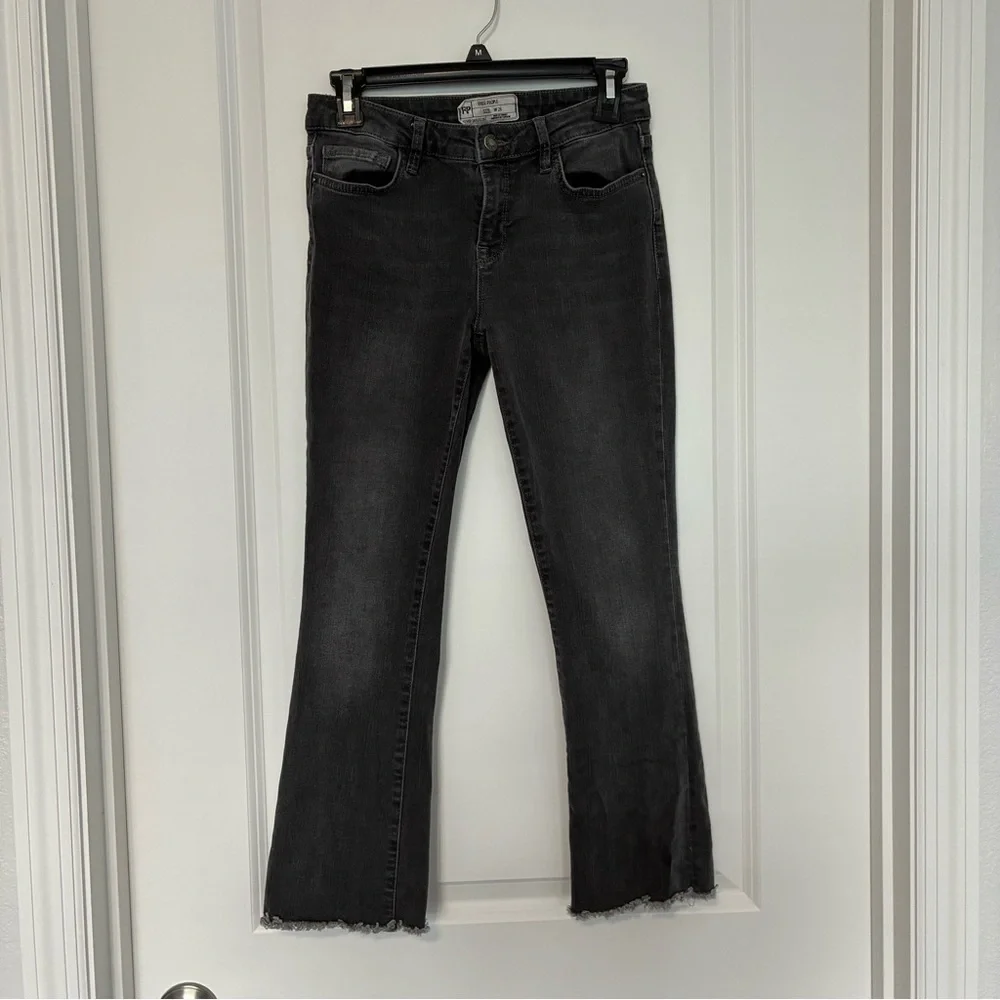 Free People Charcoal Denim Pants Women’s Size 26